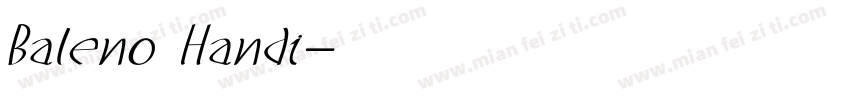 Baleno Handi字体转换